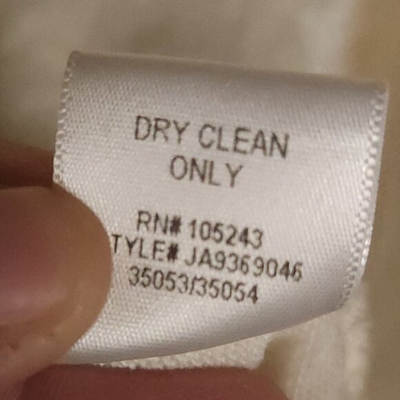 Wallpapher Womens Cropped Cream Short Sleeve Eyelash Sweater Medium - Picture 5 of 6